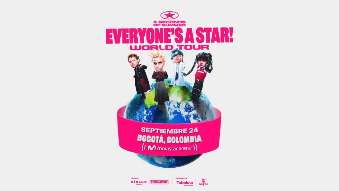 Concierto de 5 Seconds of Summer en Bogotá 2026