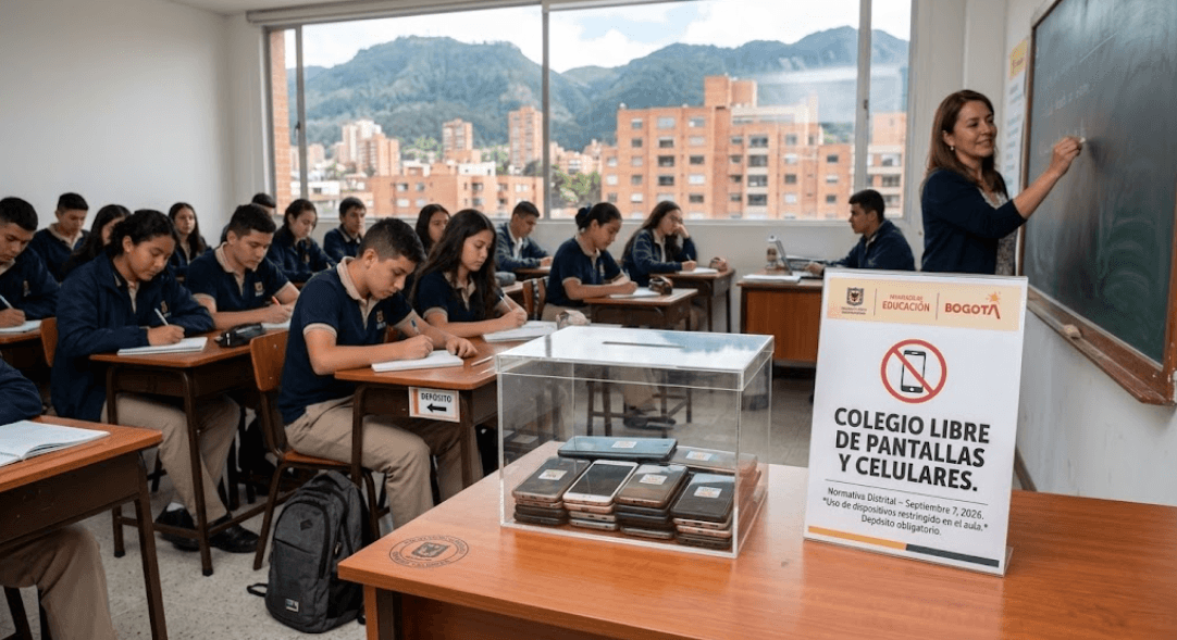 Celulares en colegios de Bogotá: Distrito firma resolución que prohíbe su uso en salones y recreos
