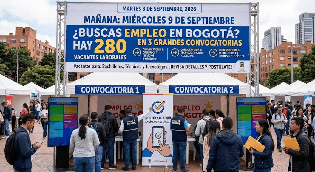 Empleo en Bogotá: abren 280 vacantes laborales este miércoles a través de Talento Capital