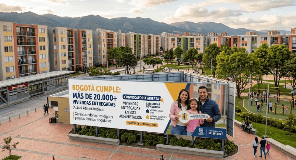 Viviendas en Bogotá: administración distrital supera las 20.000 entregas y alcanza 37.000 subsidios