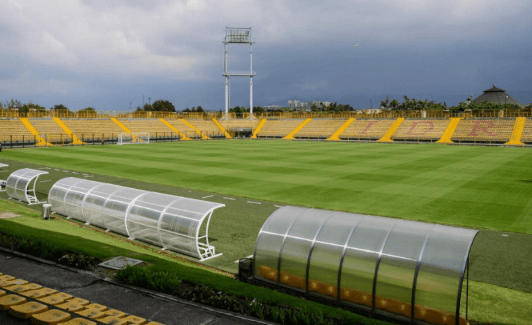 Cancha de grama hibrida del Estadio Metropolitano de Techo en Bogota