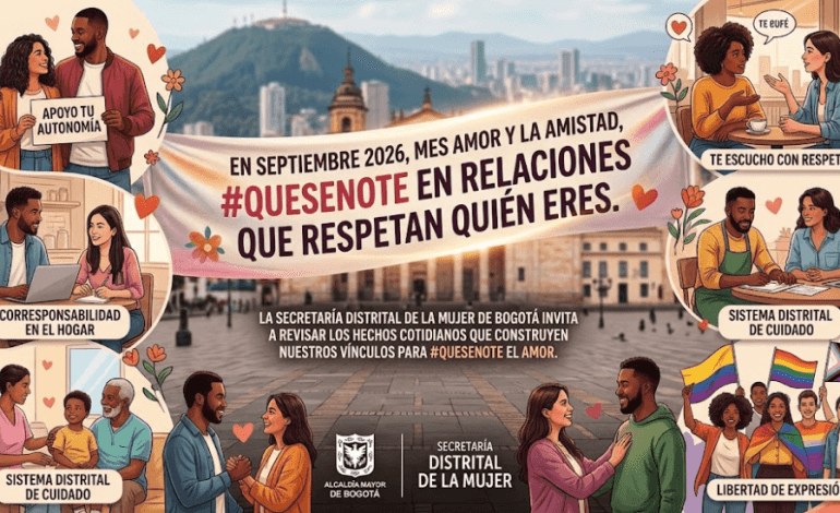 Mujer recibiendo orientación psicosocial en una jornada de la Secretaría de la Mujer de Bogotá