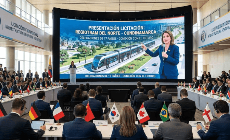 Reunión de diplomáticos y funcionarios sobre la licitación del RegioTram del Norte