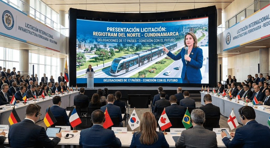 Licitación del RegioTram del Norte: presentan pliegos técnicos ante delegaciones diplomáticas de 17 países