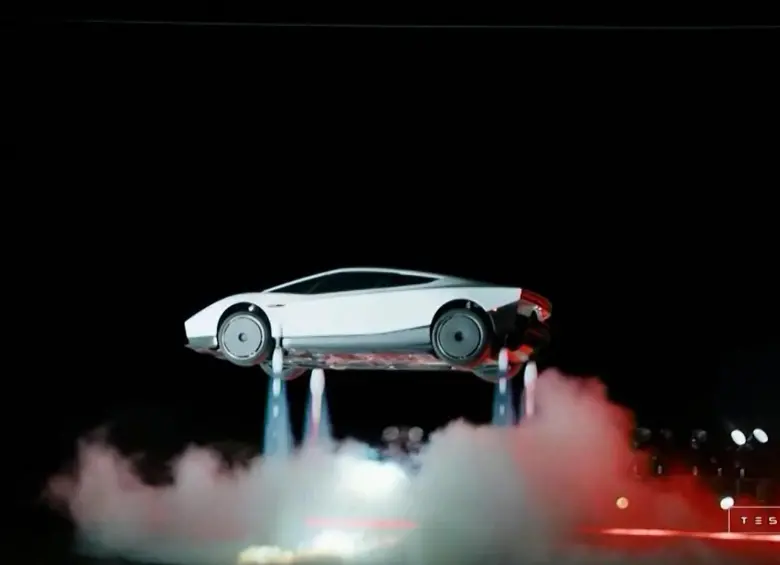 Tesla Roadster el carro volador