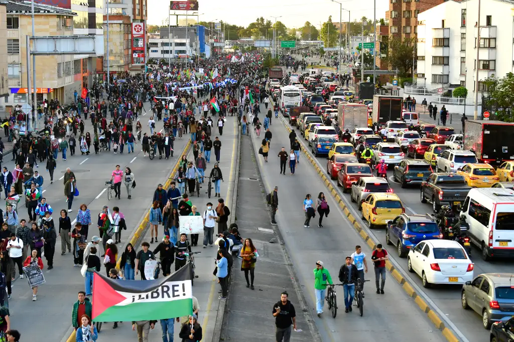 marchas en Bogotá,